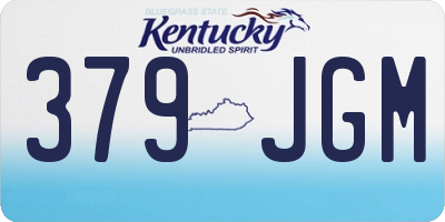 KY license plate 379JGM