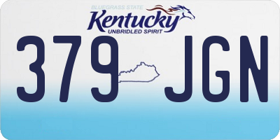 KY license plate 379JGN