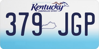 KY license plate 379JGP