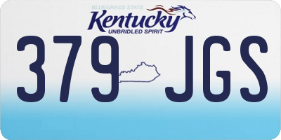 KY license plate 379JGS