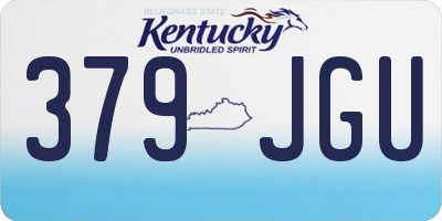 KY license plate 379JGU