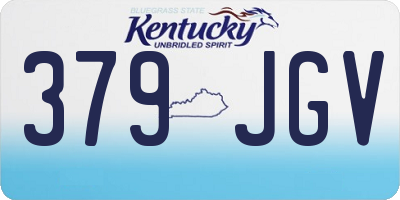 KY license plate 379JGV