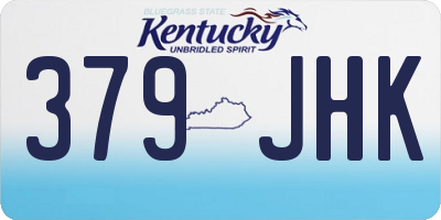 KY license plate 379JHK