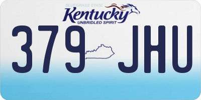 KY license plate 379JHU