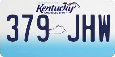 KY license plate 379JHW