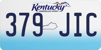KY license plate 379JIC