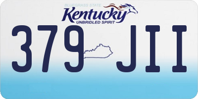 KY license plate 379JII