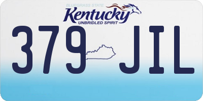 KY license plate 379JIL