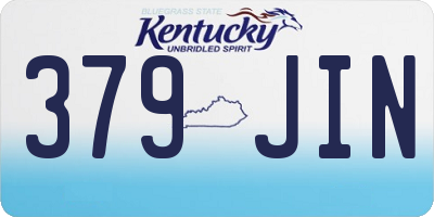 KY license plate 379JIN
