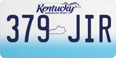 KY license plate 379JIR