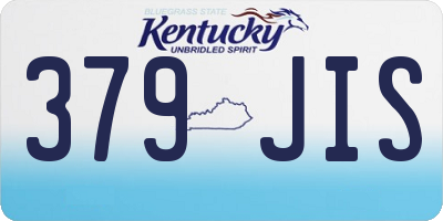 KY license plate 379JIS