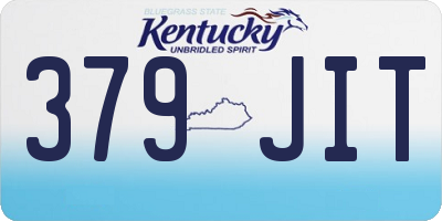 KY license plate 379JIT
