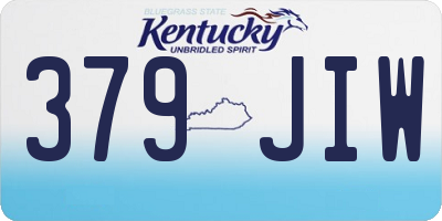 KY license plate 379JIW