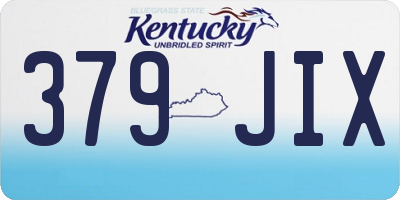 KY license plate 379JIX