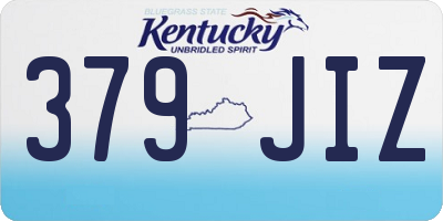 KY license plate 379JIZ