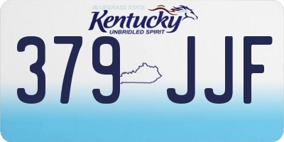 KY license plate 379JJF