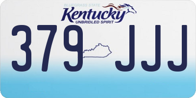 KY license plate 379JJJ