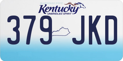 KY license plate 379JKD