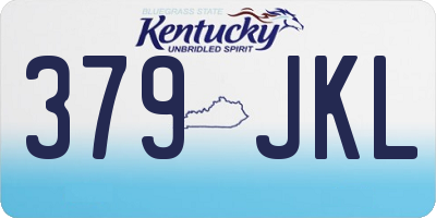 KY license plate 379JKL