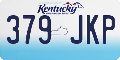 KY license plate 379JKP