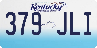 KY license plate 379JLI