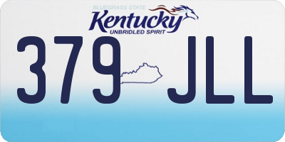 KY license plate 379JLL