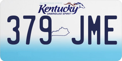 KY license plate 379JME