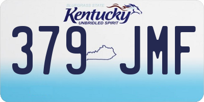 KY license plate 379JMF