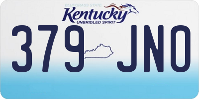 KY license plate 379JNO