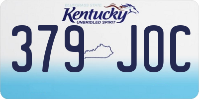 KY license plate 379JOC