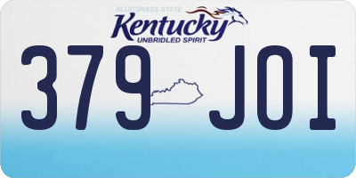 KY license plate 379JOI