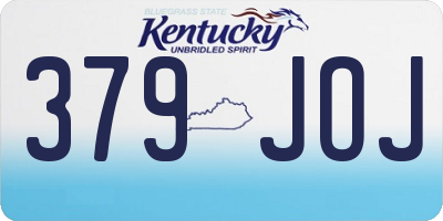 KY license plate 379JOJ