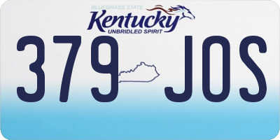KY license plate 379JOS