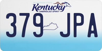 KY license plate 379JPA