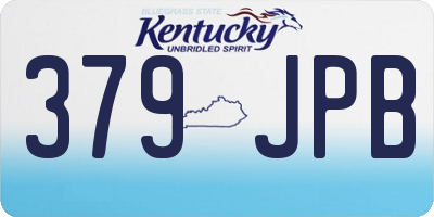 KY license plate 379JPB