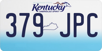 KY license plate 379JPC