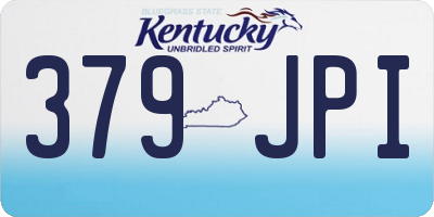 KY license plate 379JPI