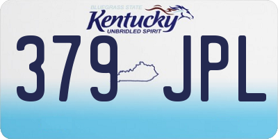 KY license plate 379JPL