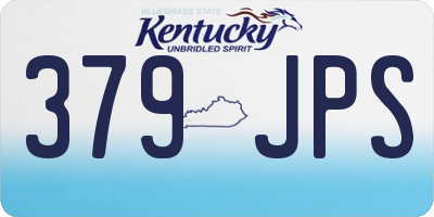 KY license plate 379JPS