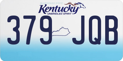 KY license plate 379JQB