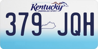 KY license plate 379JQH