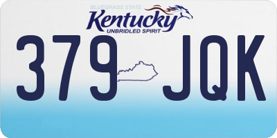 KY license plate 379JQK