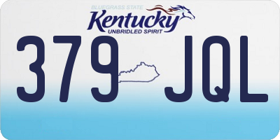 KY license plate 379JQL