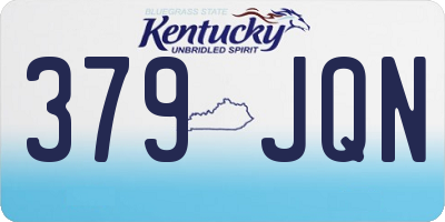 KY license plate 379JQN