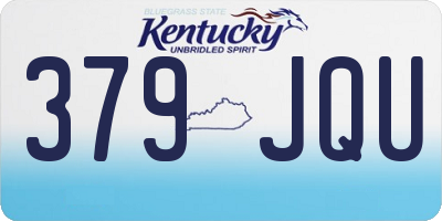 KY license plate 379JQU