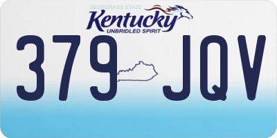 KY license plate 379JQV