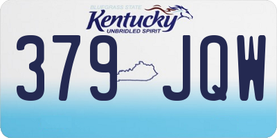 KY license plate 379JQW
