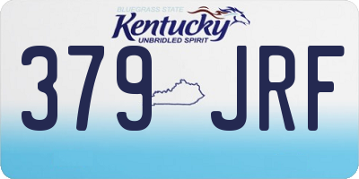KY license plate 379JRF