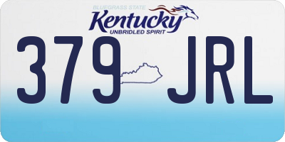 KY license plate 379JRL