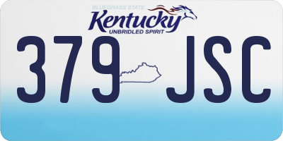 KY license plate 379JSC
